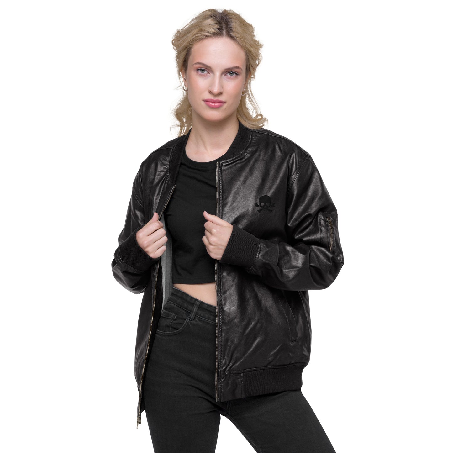 Chaqueta bomber piel vegana